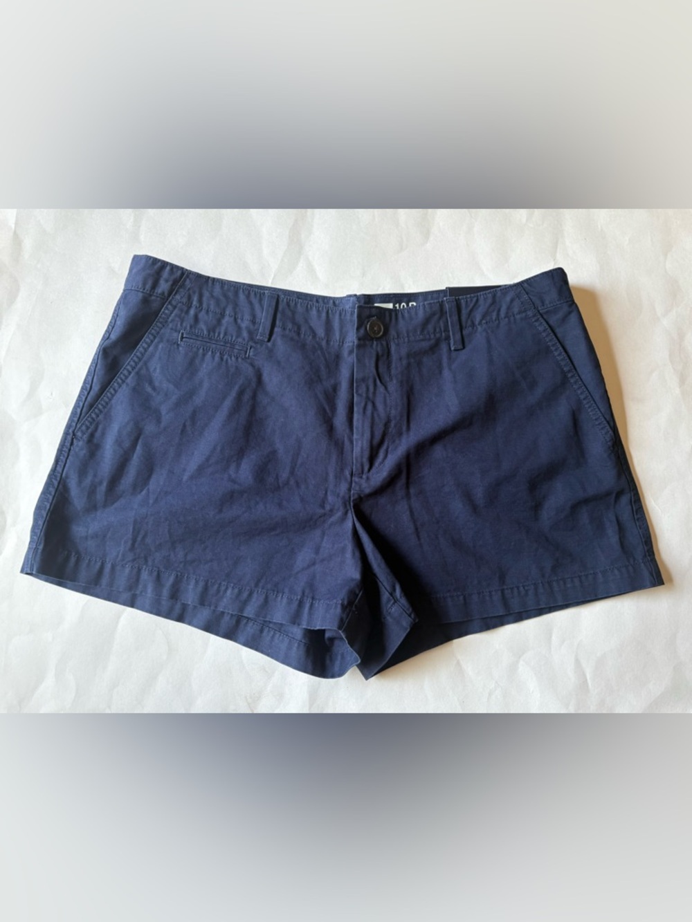 Gap Womens Summer Shorts Size 10R Navy Blue NWT 100% Cotton